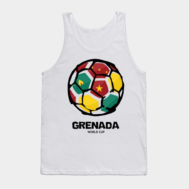 Grenada Football Country Flag Tank Top by KewaleeTee